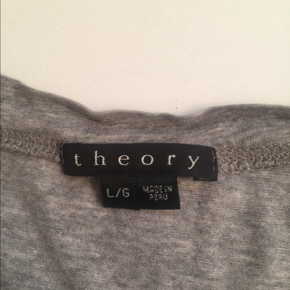 Theory Grey Short sleeve  Tee Shirt - Picture 4 of 8
